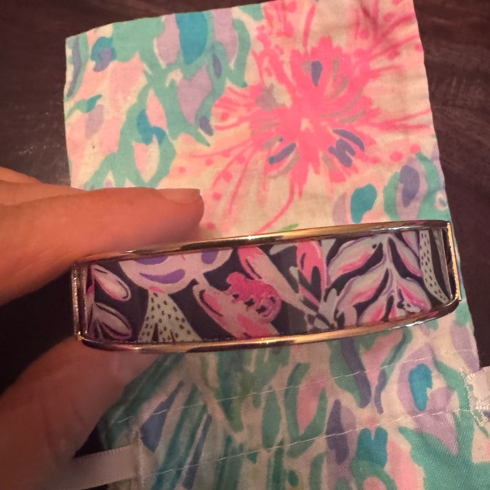 Lilly Pulitzer you’ve been spotted cuff hinged bracelet